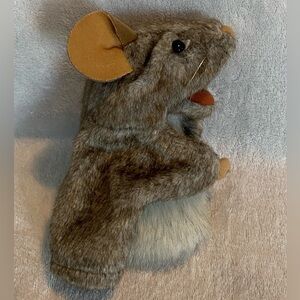 2012 Folkmanis  Puppet Plush Little Mouse Grey 6.5”educational play stuffed toy